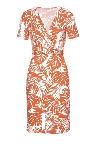 Kleid cheer orange weiß - kleid,