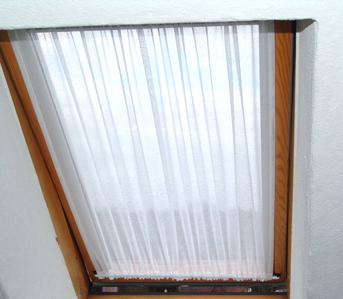 Spanngardine weiß ohne - ,