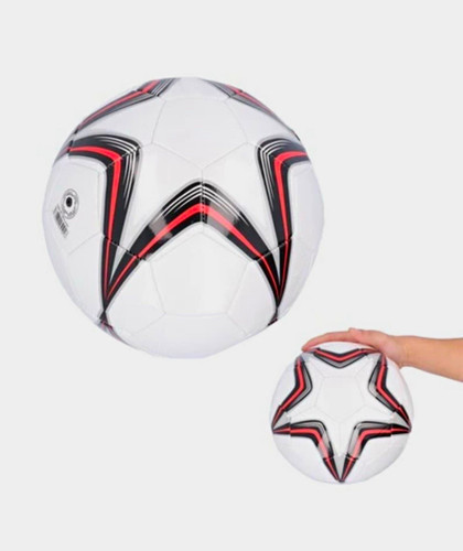 Fußball weiß schwarz rot mit - fußball, weiß/schwarz/rot