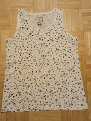 Top ungetragen weiß - , muster