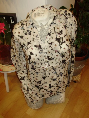 Street one bluse weiß - weiß, muster
