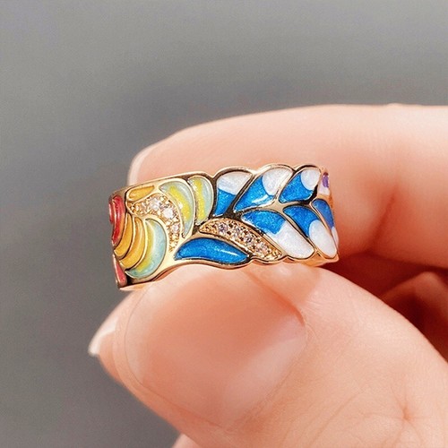 Luxus damen ring vergoldet - ring,