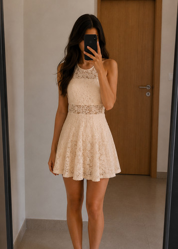 Damen kleid durchsichtig mit - damen,