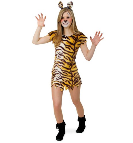 Kinderkostüm tiger kleid - kinderkostüm, in
