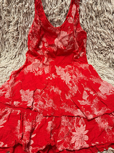 Damen trägerkleid rot - damen,