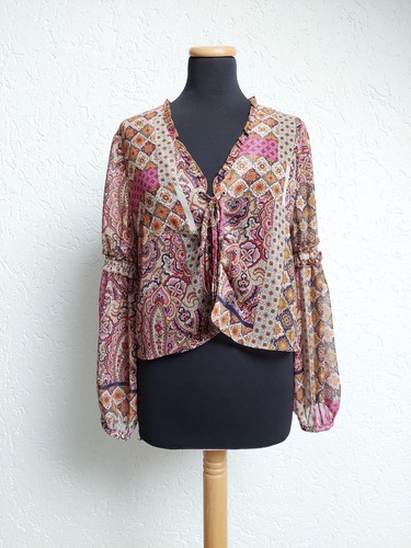 Bunt braun rosa weiß - , paisley