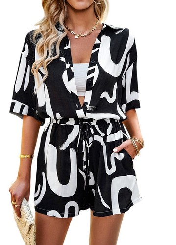 Damen jumpsuit kurz - jumpsuit,