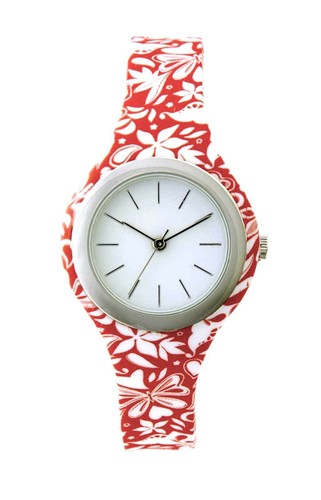 Armband uhr heine rot weiß - armband,
