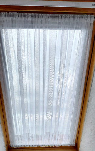 Spanngardinen weiß b - ,