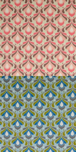 Jersey retro muster - muster, blüten