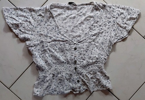 Pigalle bluse kurzarm weiß - pigalle,